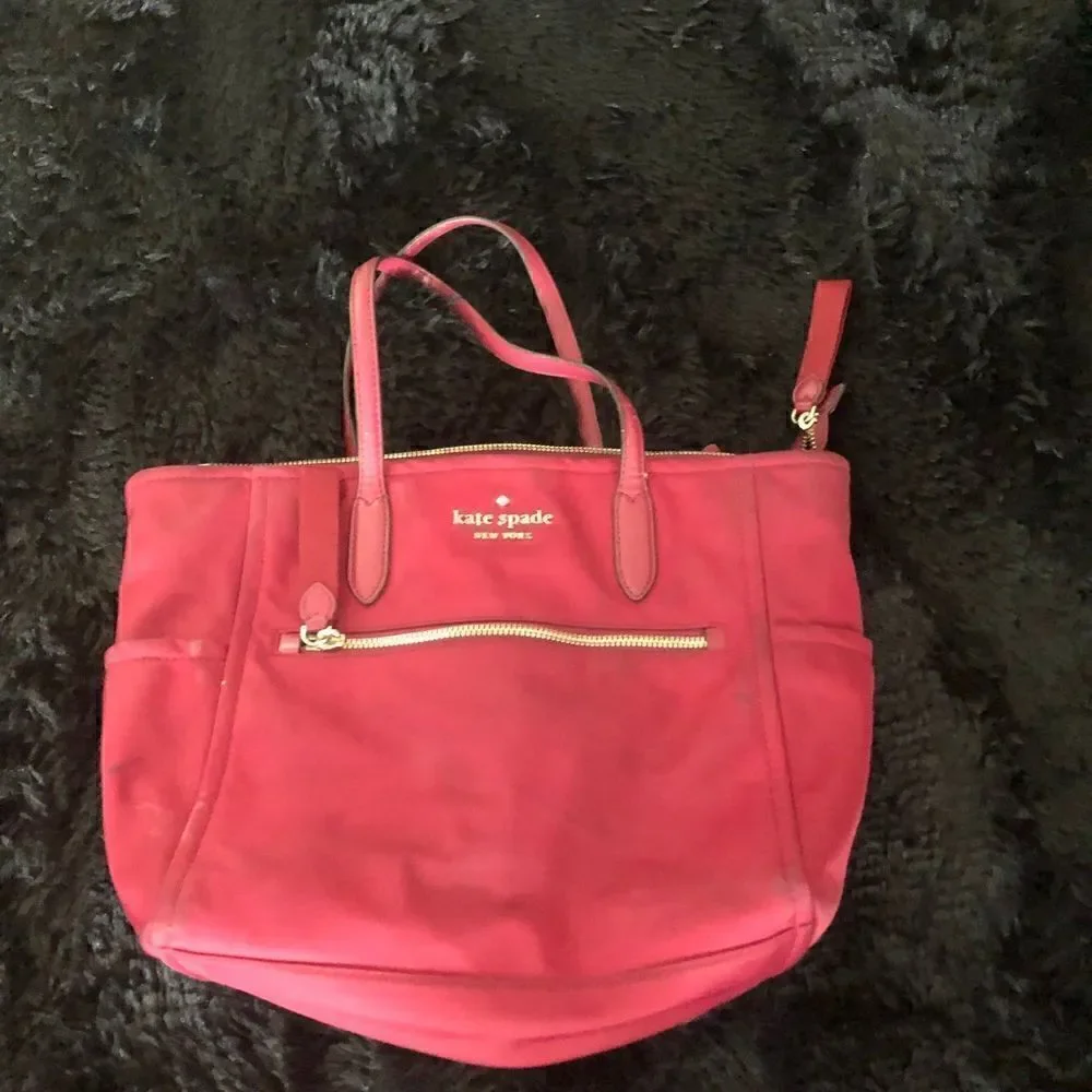 KATE SPADE Chelsea medium burgundy wine hang bag purse